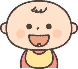乳歯が生えた赤ちゃん