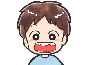 歯並びの悪い男の子